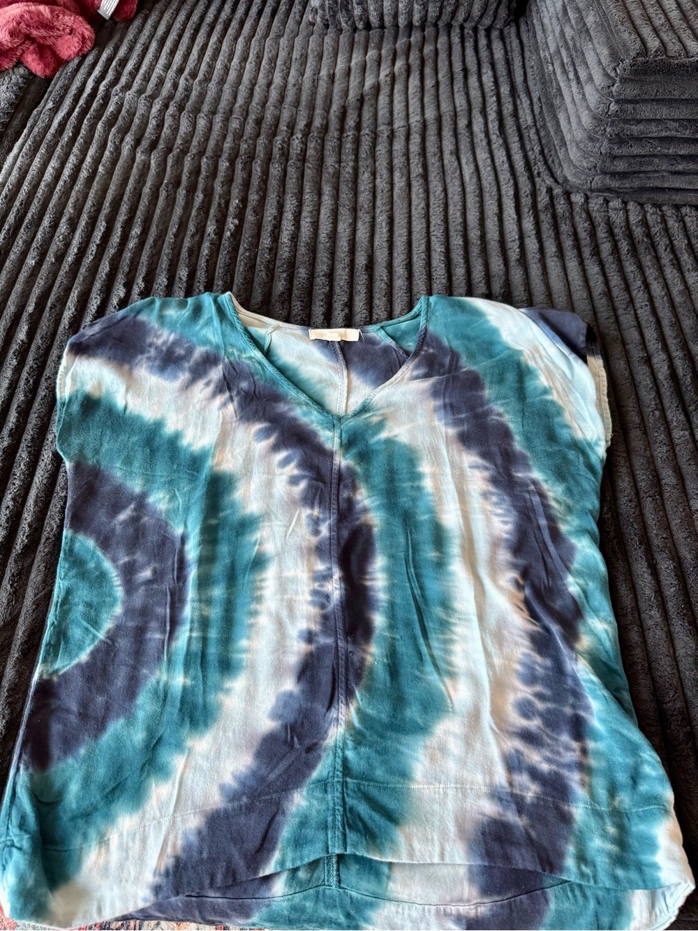 River + Sky California Downtown Tee, Tie-Dye V-Neck Blouse
